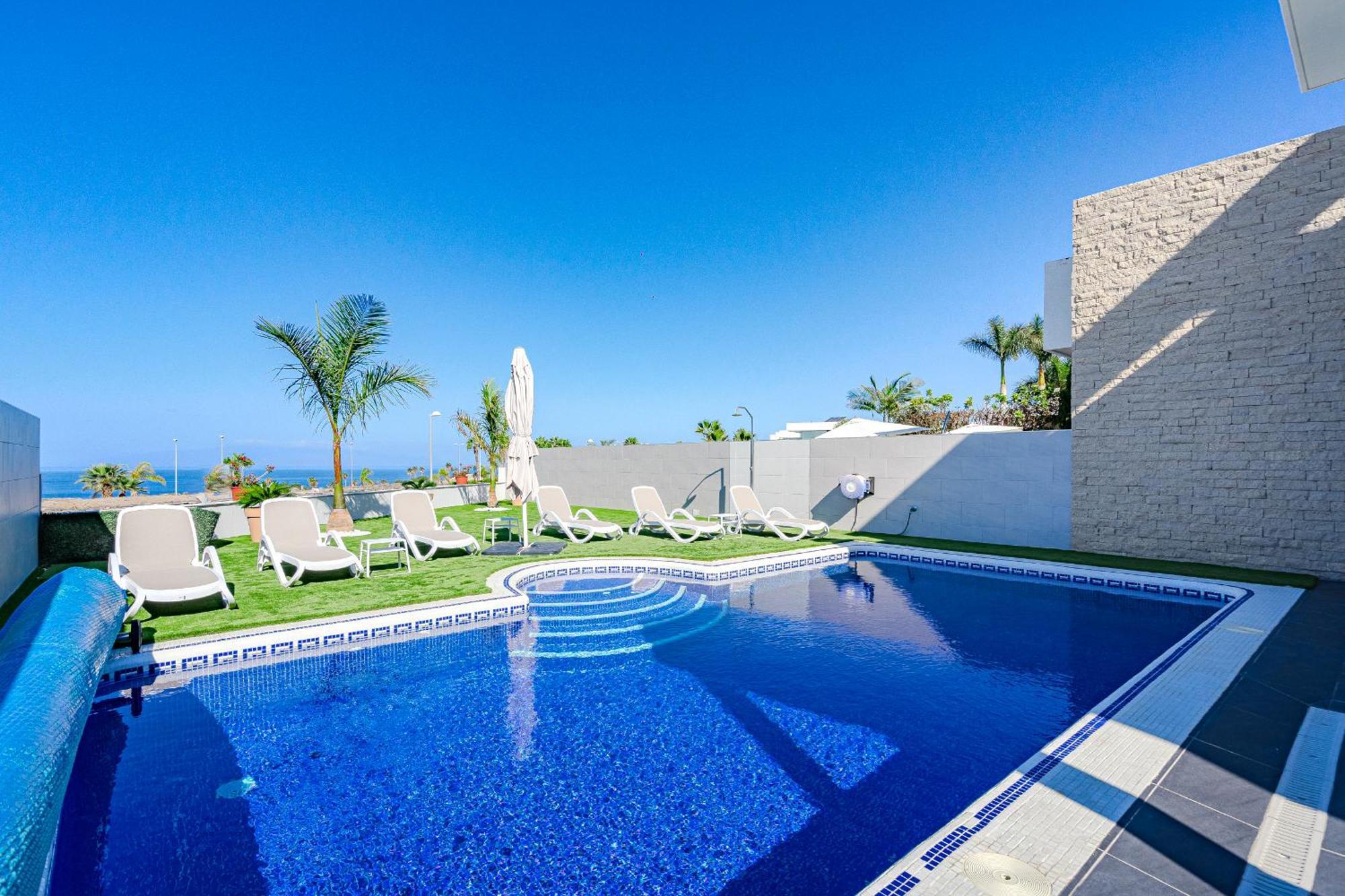 Villa Elisabetta, Luxury Villa With Heated Pool Ocean View In Adeje, Tenerife Costa Adeje Dış mekan fotoğraf